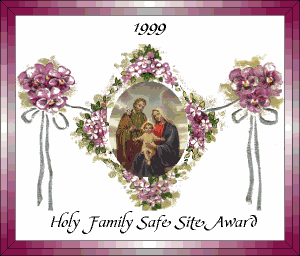 1999 Holy Family Safe Site Award