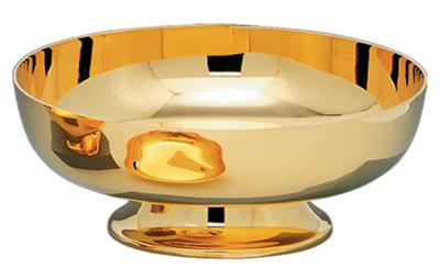 Gold plated Communion dish - holds 300 hosts.
