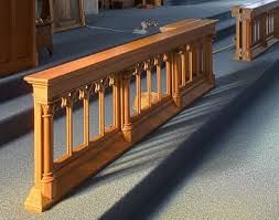 A Communion rail.