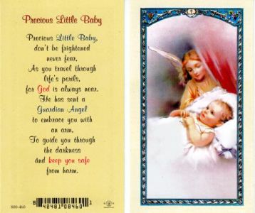 A prayer card.