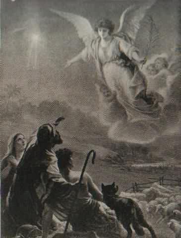 The Angel Appears To The Shepherds by Plockhorst