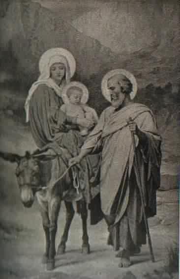 The Flight Into Egypt, painting by Adolph Bougereau.) 