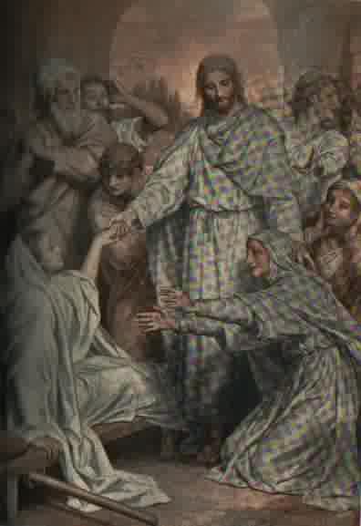 Jesus raising the widow's son.